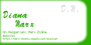 diana marx business card